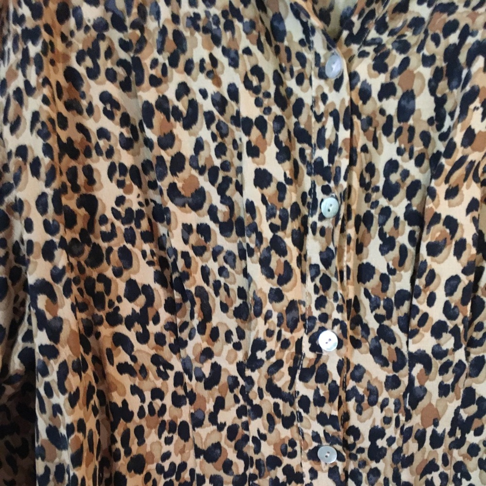Leopard Print Button Down - image 3